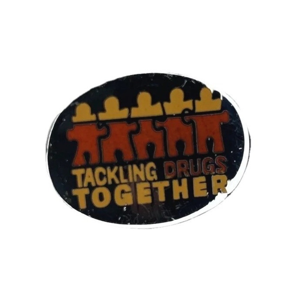 VTG‎ Tackling Drugs Together (War on Drugs) Enamel Lapel Pin Anti-Drug